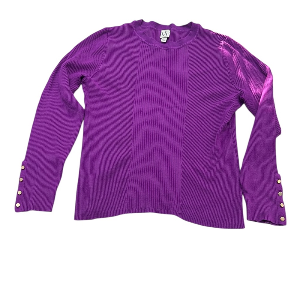 Worthington XL Purple Long Sleeve Women's Top